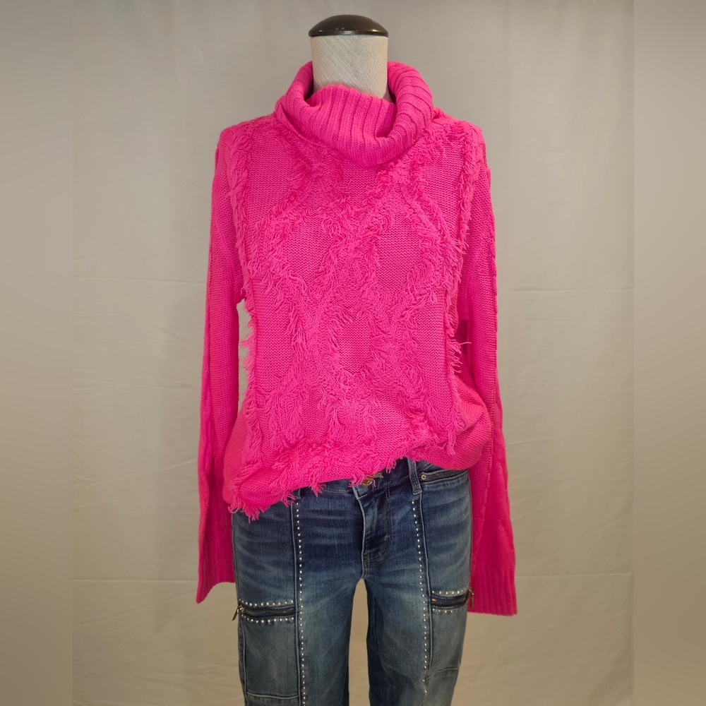 Pink Turtleneck Sweater